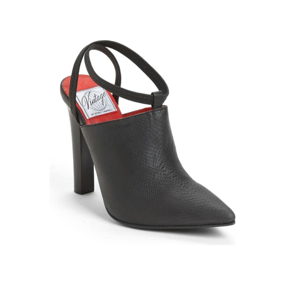 🆕WT Jeffrey Campbell Julina Black Lizard Pumps